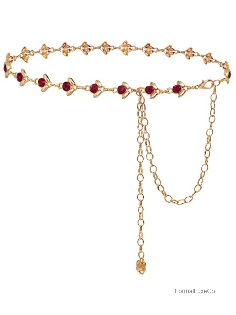 Rhinestone Crystal Waist Chain Belt for Dresses
